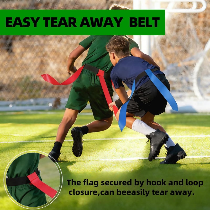 HAPNEWEY Flag Football Belts Set - Dual Color Flag Belts - Image 3